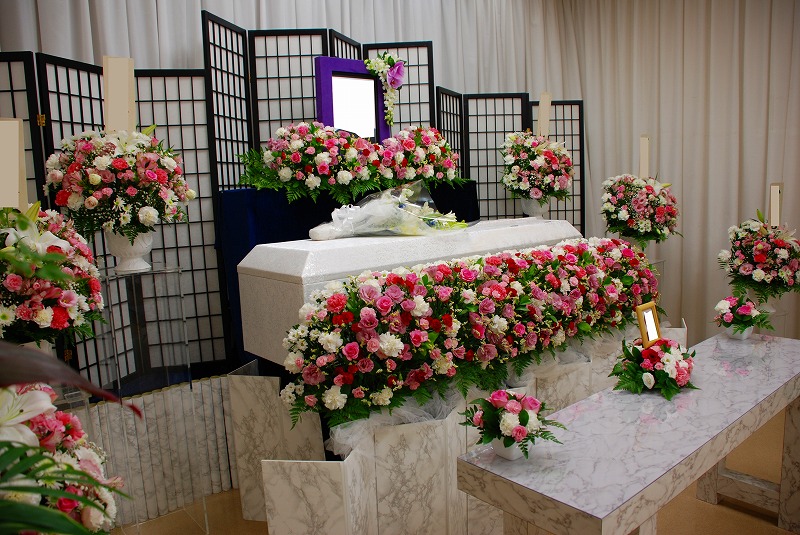 1日葬プラン祭壇