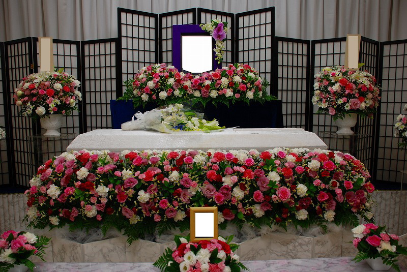 1日葬プラン祭壇
